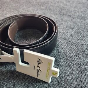 Robert Graham Reversible Belt Mens Size 36 Black Brown Leather